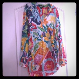 💯 Cotton colorful Beach/Pool cover up.